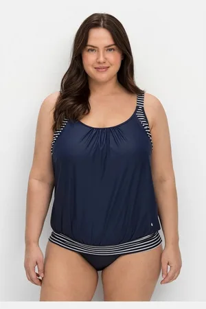 Sheego Tankini-Top Große Größen, in Oversized-Form mit Streifendetails