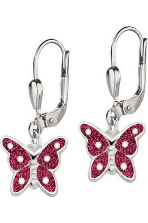 schmuck23 Paar Ohrhänger Kinder Ohrringe Schmetterling 925 Silber, Kinderschmuck Mädchen Geschenk - Verkäufer: