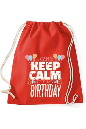 Youth Designz Turnbeutel "Keep Calm It´s My Birthday" Baumwoll Tasche Turnbeutel, mit trendigem Frontprint - Verkäufer: EmDa Trading GmbH