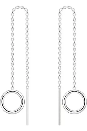 ALEXANDER YORK Paar Ohrhänger KETTE MIT KREIS, 2-tlg., 925 Sterling Silber - Verkäufer: