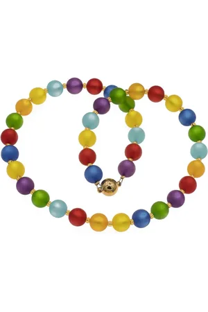 Bella Carina Perlenkette Polaris Perlen Kette 10 mm Durchmesser bunt, schillernde Polaris Perlen - Verkäufer: