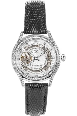 CARL VON ZEYTEN Automatikuhr Seewald CVZ0069WHS, Armbanduhr, Damenuhr, Saphirglas, Made in Germany, Mechanische Uhr