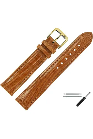 MARBURGER Uhrenarmband 20mm Leder Eidechse (Teju) Schuppung - Verkäufer: