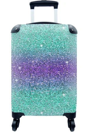 MuchoWow Handgepäckkoffer Ombre - Fische - Tierkreiszeichen - Muster, 4 Rollen, Reisetasche mit rollen, Handgepäck für Ferien, Trolley, Reisekoffer - Verkäufer: GmbH