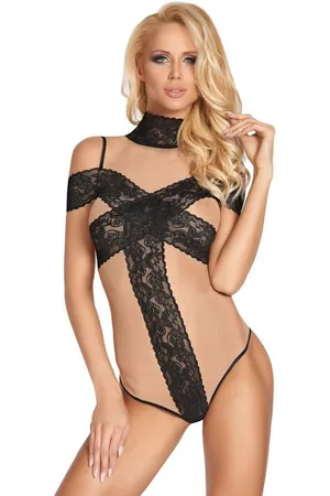 Seventh Heaven Body in mit schwarzes Spitze, Unterwäsche Reizwäsche Dessous - Verkäufer: Firstclass Trendstore