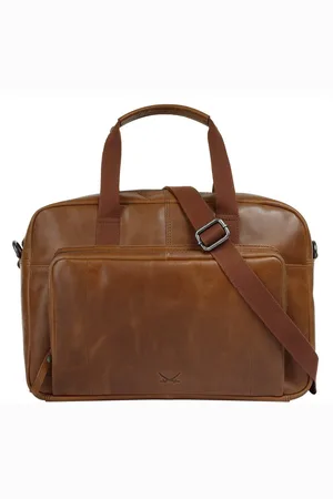 Sansibar Aktentasche Businessbag Black, echt Leder