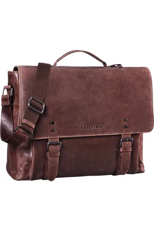 STILORD Laptoptasche "Alfred" Vintage Aktentasche Leder 17 Zoll - Verkäufer: Leder