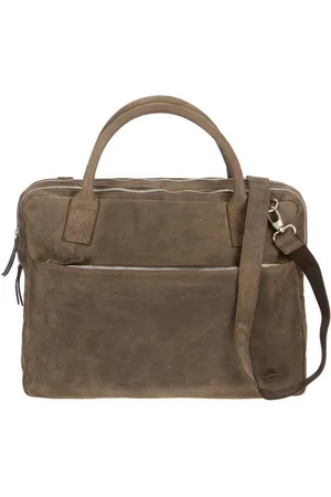 Bear Design Aktentasche Dark-Nature Leder, Umhängetasche, Business-Tasche 42x13cm. Damen und Herren, Antikleder - Verkäufer: Ordnung und mehr