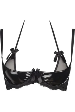 Axami Bügel-BH Glänzender Bügel-BH Lackoptik Halbschale Plus Size (einzeln, 1-tlg) - Verkäufer: Andalous Dessous