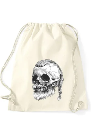 Youth Designz Turnbeutel Viking Totenkopf Baumwoll Tasche Turnbeutel, mit trendigem Print - Verkäufer: EmDa Trading GmbH