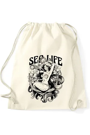 Youth Designz Turnbeutel "Sea Life" Meerjungfrau Baumwoll Tasche Turnbeutel, mit trendigem Frontprint - Verkäufer: EmDa Trading GmbH