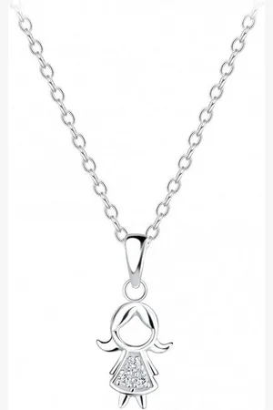 ALEXANDER YORK Kette mit Anhänger MÄDCHEN, 2-tlg. (Kette mit Anhänger), 925 Sterling Silber - Verkäufer: