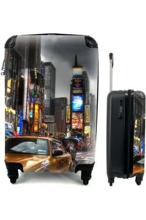MuchoWow Handgepäckkoffer Amerika - New York - Sturm, 4 Rollen, Reisetasche mit rollen, Handgepäck für Ferien, Trolley, Reisekoffer - Verkäufer: GmbH