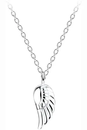 ALEXANDER YORK Kette mit Anhänger ENGELSFLÜGEL XS, 2-tlg. (Kette mit Anhänger), 925 Sterling Silber - Verkäufer: