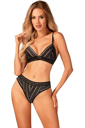 Obsessive Set: Bügel-BH Dessous-Set Natilya BH + Slip transparent (Set) - Verkäufer: Andalous Dessous