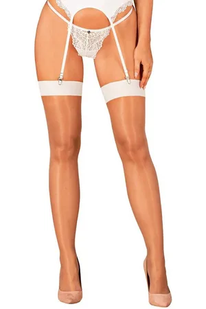 Obsessive Strapsstrümpfe Transparente Straps-Strümpfe - weiß (1-Paar) transparent - Verkäufer: Sandritas