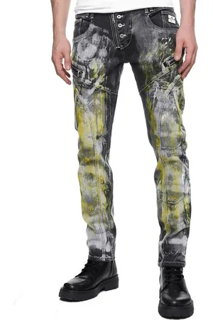 Rusty Neal Straight-Jeans MORI mit trendigen Zierelementen