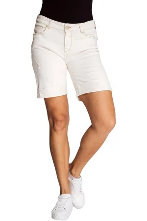 Zhrill Shorts Jeans Short NOVA Off White (0-tlg) angenehmer Tragekomfort - Verkäufer: Trenddeal GmbH