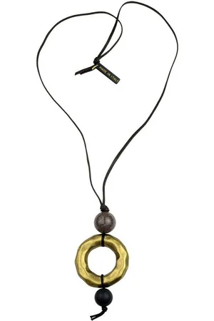 Alessandro Lange Kette Chloe, Anhänger aus Ring und Perlen