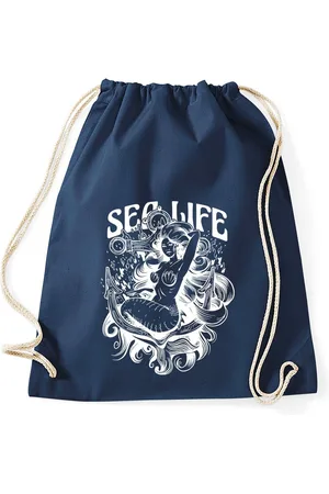Youth Designz Turnbeutel "Sea Life" Meerjungfrau Baumwoll Tasche Turnbeutel, mit trendigem Frontprint - Verkäufer: EmDa Trading GmbH