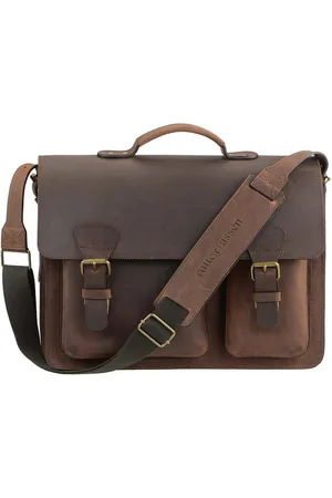 Ruitertassen Aktentasche "Classic Adult Premium" Damen Herren 40x30cm mit 2 Fächern, 40 cm Lehrertasche mit 2 Fächern, Notebookfach, rustikales Leder - Verkäufer: Ordnung und mehr