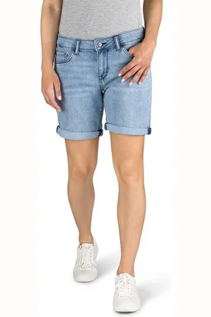 Mustang Jeansshorts Damen Shorts Bermuda Regular Fit Basic Hotpants mit Stretch - Verkäufer: Jeans-direct