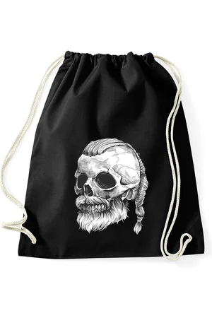 Youth Designz Turnbeutel Viking Totenkopf Baumwoll Tasche Turnbeutel, mit trendigem Print - Verkäufer: EmDa Trading GmbH