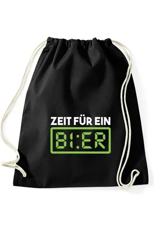 Youth Designz Turnbeutel "Zeit Bier" Baumwoll Tasche Turnbeutel, mit lustigem Print - Verkäufer: EmDa Trading GmbH