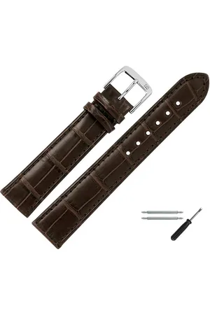 MARBURGER Uhrenarmband 20mm Leder Alligator (Lousiana) Schuppung - Verkäufer: