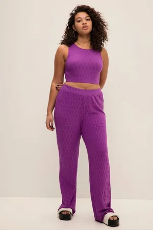 STUDIO UNTOLD Schlupfhose Hose wide Legs High Waist Struktur-Jersey - Verkäufer: Popken Fashion Group