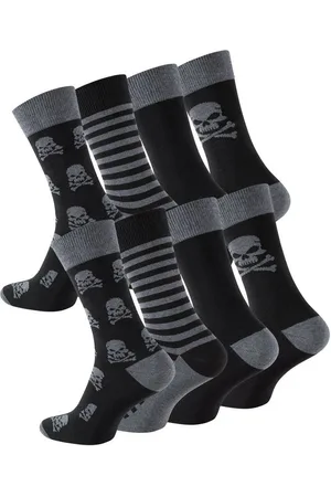 Cotton Prime® Socken mit Totenkopf-Design (8-Paar) Cottonprime
