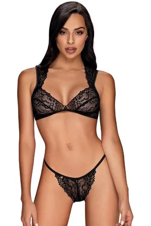 Obsessive Set: Bügelloser BH Elisetta 2 tlg. Dessous-Set BH und Slip Spitze - (2-tlg) transparent - Verkäufer: Sandritas