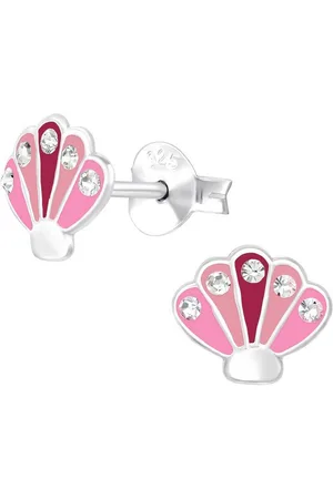 ALEXANDER YORK Paar Ohrstecker MUSCHEL rosa Kristall weiß, 2-tlg. (Ohrstecker), 925 Sterling Silber - Verkäufer:
