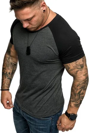 amaci T-Shirt SALEM Basic Raglan T-Shirt mit Rundhalsausschnitt Herren Basic Raglan Shirt mit Rundhalsausschnitt - Verkäufer: