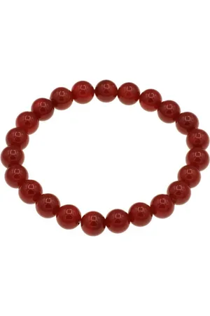 Bella Carina Perlenarmband Armband Karneol Armband 8 mm Perlen elastisch, 8 mm Karneol - Verkäufer: