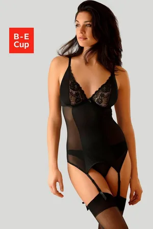 Petite Fleur Set: Corsage (2-tlg., mit String) mit Strapshaltern, sexy Dessous, Reizwäsche