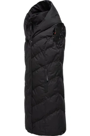 Ragwear Steppweste Natalka Vest stylische, gesteppte Winterweste mit gefütterter Kapuze