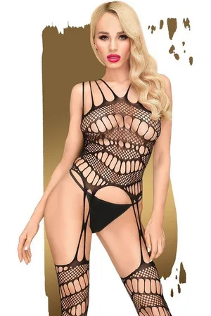 Penthouse Body Straps-Bodystocking, Dessous, "Fatal look", (1-tlg) transparentes Design, wildem Lochmuster - Verkäufer: EIS-de