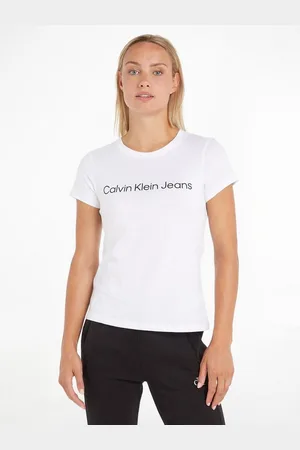 Calvin Klein T-Shirt CORE INSTIT LOGO SLIM FIT TEE mit CK-Logoschriftzug