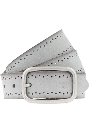Mustang Ledergürtel Robustes, genarbtes Rindsleder mit Lochstanzung, 3,5 cm