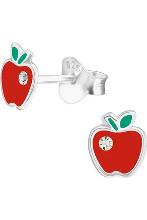 ALEXANDER YORK Paar Ohrstecker APFEL mit Kristall weiß, 2-tlg., 925 Sterling Silber - Verkäufer: