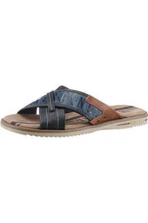Mustang Pantolette, Sommerschuh, Schlappen, Poolslides, mit auffälligem Logoschriftzug