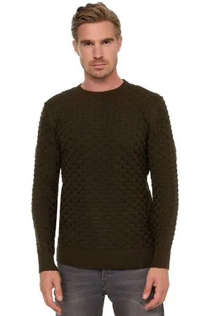 Rusty Neal Strickpullover mit modernem Strickmuster