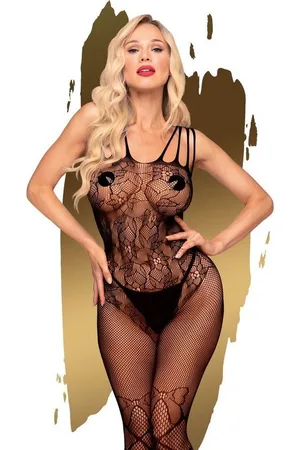 Penthouse Body Ouvert-Bodystocking, Dessous, "Dirty mind", (1-tlg) floralen Ornamenten, aufreizende Ouvertstelle - Verkäufer: EIS-de