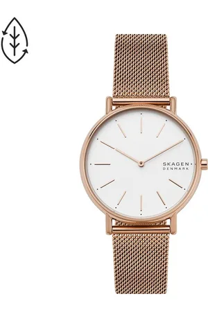 Skagen Quarzuhr SIGNATUR SKW2784, Armbanduhr, Damenuhr, Edelstahlarmband, analog