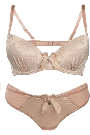 familytrends Set: Push-up-BH (mit String) mit BH und String-Tanga