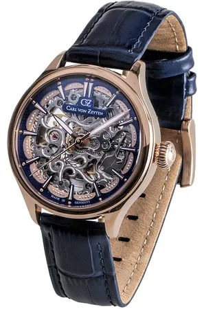 CARL VON ZEYTEN Automatikuhr Horbach CVZ0072RBLS, Armbanduhr,Damenuhr, Skelettuhr, Made in Germany, Mechanische Uhr