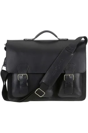 Ruitertassen Aktentasche "Classic Adult Premium" Damen Herren 40x30cm mit 3 Fächern, 40 cm Lehrertasche mit 3 Fächern, Notebookfach, rustikales Leder - Verkäufer: Ordnung und mehr