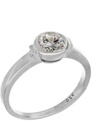 Firetti Fingerring Schmuck Geschenk Silber 925 Silberring Basic Bezzel, mit Zirkonia (synth)