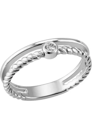Firetti Fingerring Schmuck Geschenk Silber 925 Silberring Fancy Oval, mit Zirkonia (synth)